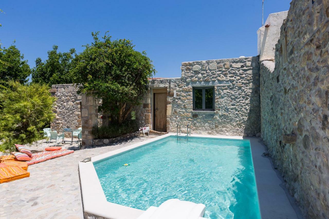 Muazzo Creta Stone House, Nature Escape With Pool, By Thinkvilla Pigí Eksteriør bilde