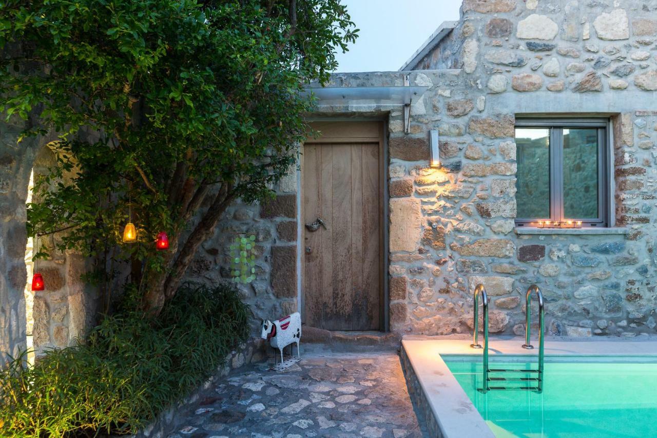 Muazzo Creta Stone House, Nature Escape With Pool, By Thinkvilla Pigí Eksteriør bilde