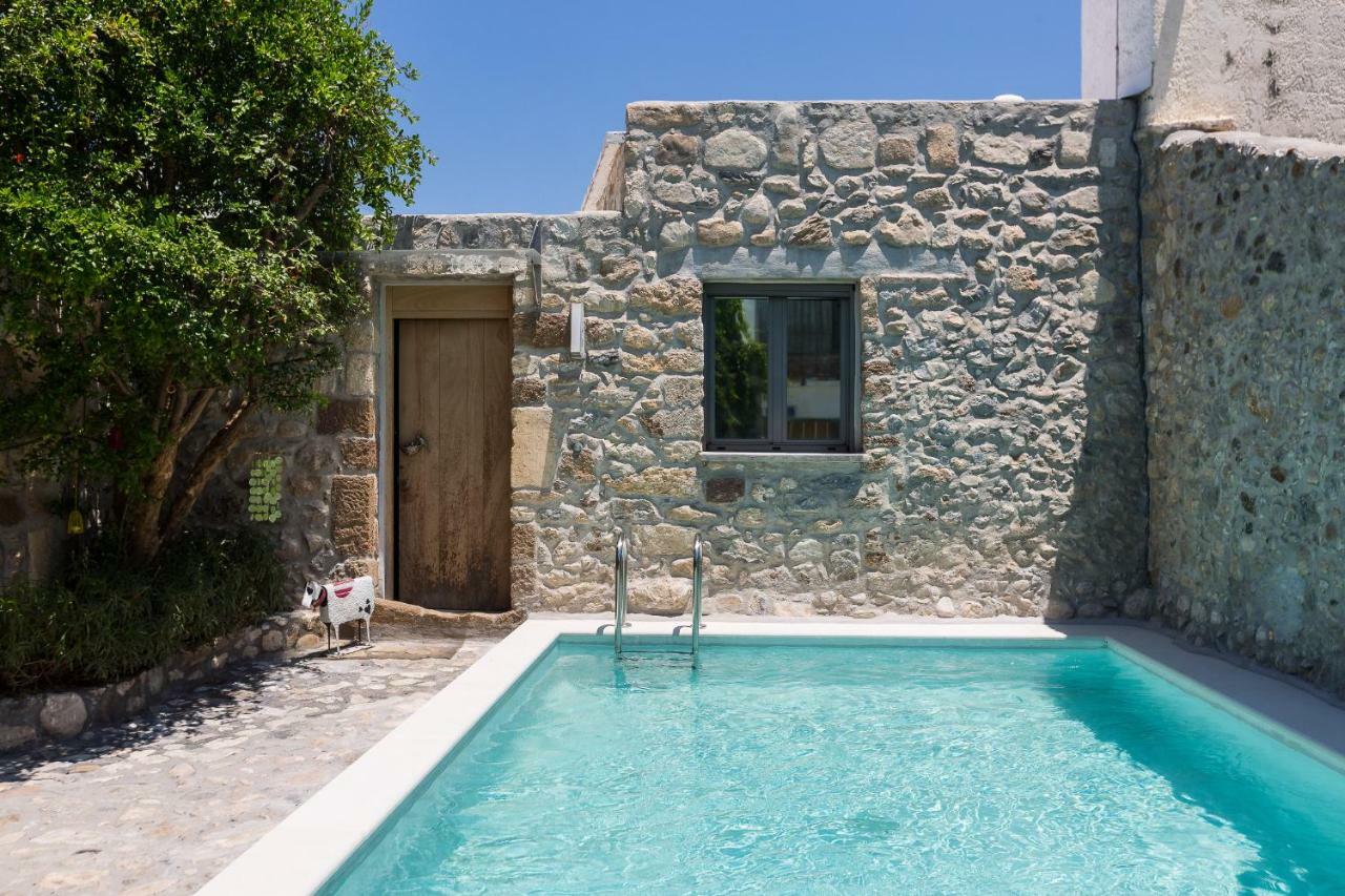 Muazzo Creta Stone House, Nature Escape With Pool, By Thinkvilla Pigí Eksteriør bilde
