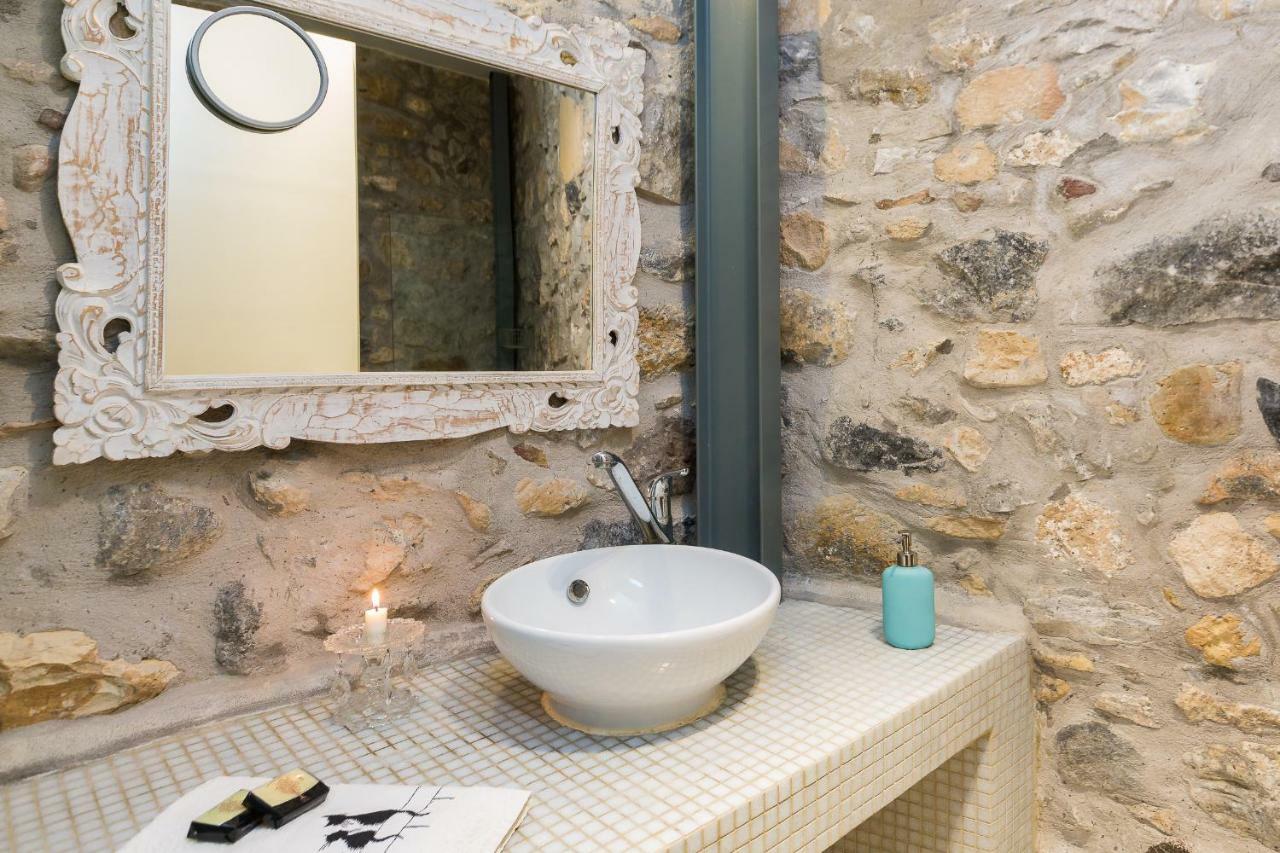 Muazzo Creta Stone House, Nature Escape With Pool, By Thinkvilla Pigí Eksteriør bilde